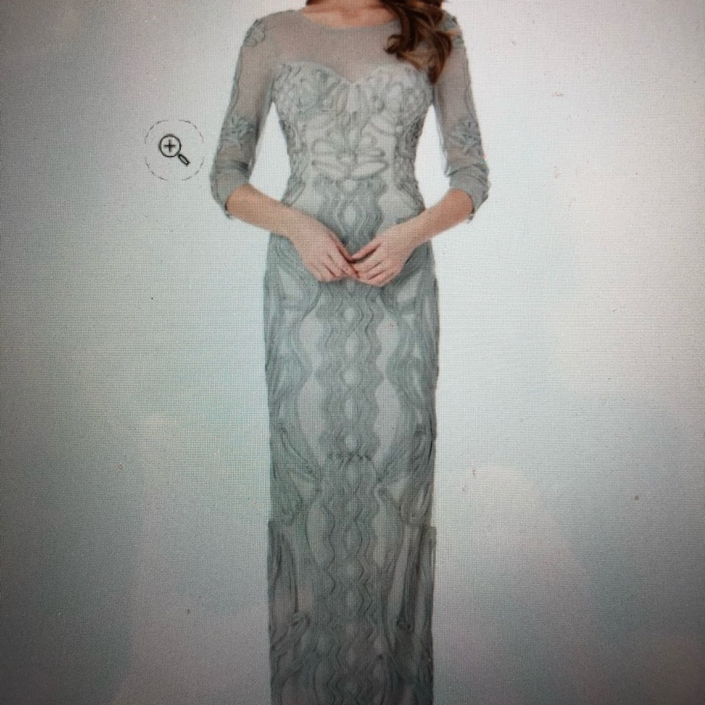 JS Collections Soutache Mesh Gown